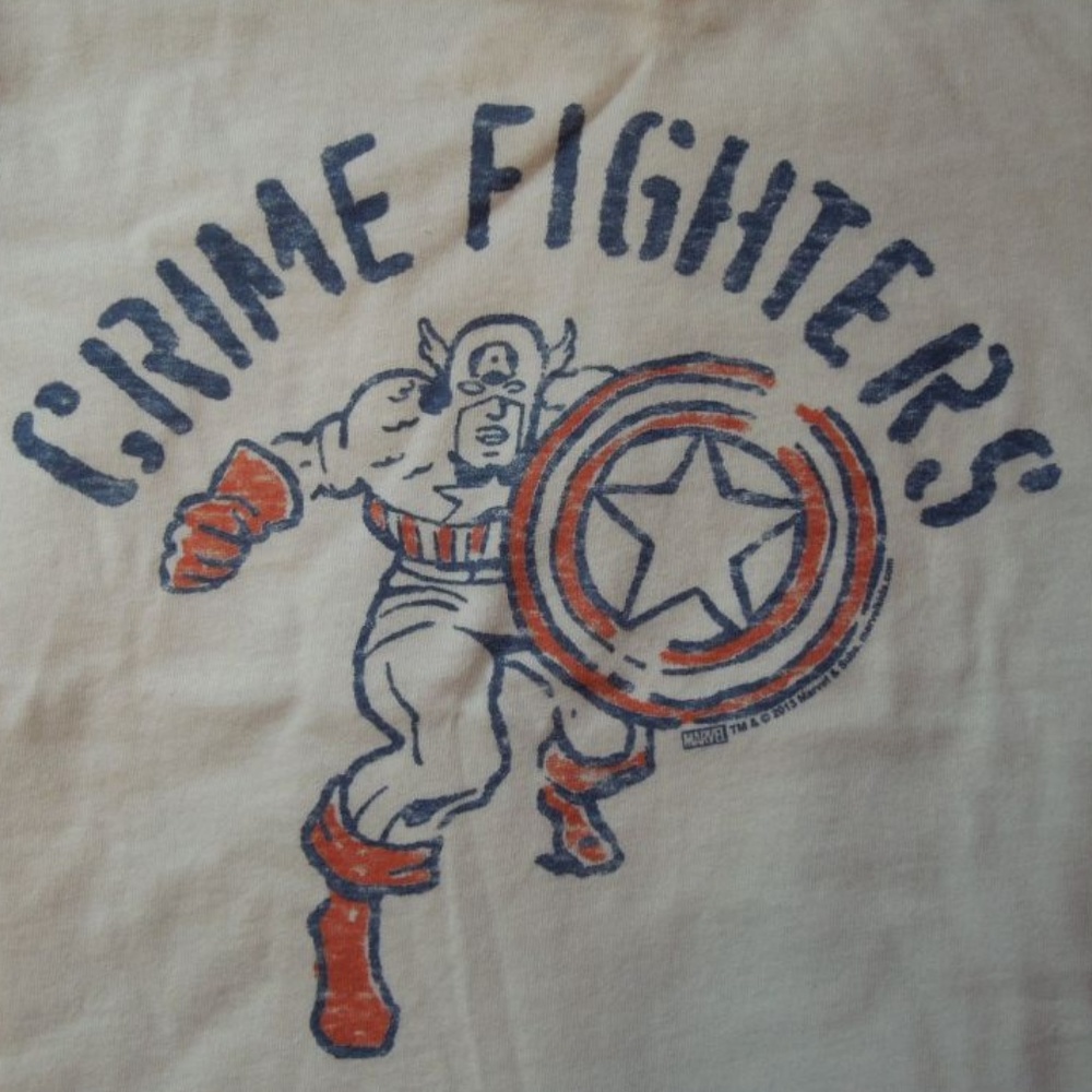 Baby Gap NWT Junk Food shirt Captain America Crime - Picture 3 of 3